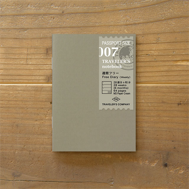 Traveler's Notebook Refill 2024 Weekly (Passport Size)