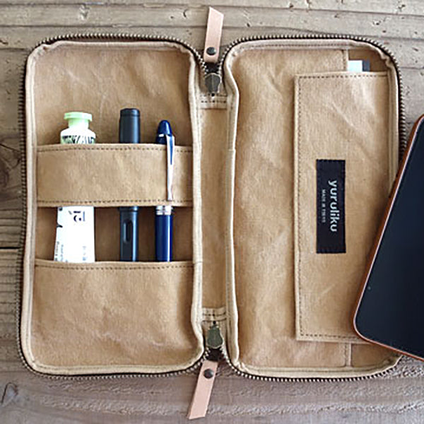 Yuruliku Flat Tool Case Pen - Beige