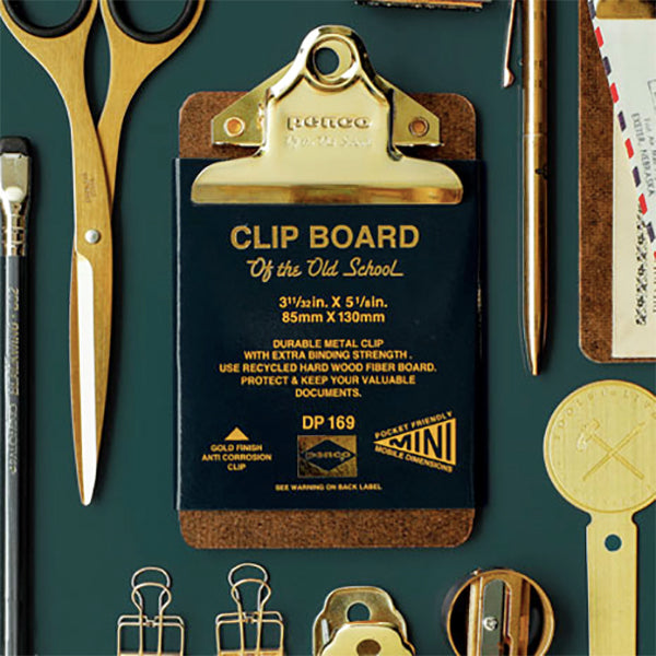 Penco Old School Clipboard /Mini /Gold Clip