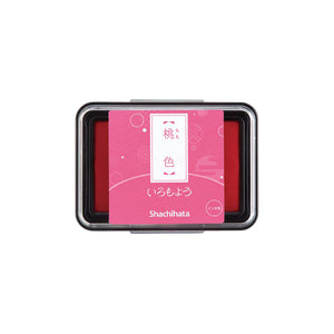 Shachihata Iromoyo Ink Pad - Pink - Momoiro 桃色 - HAC-1-LP