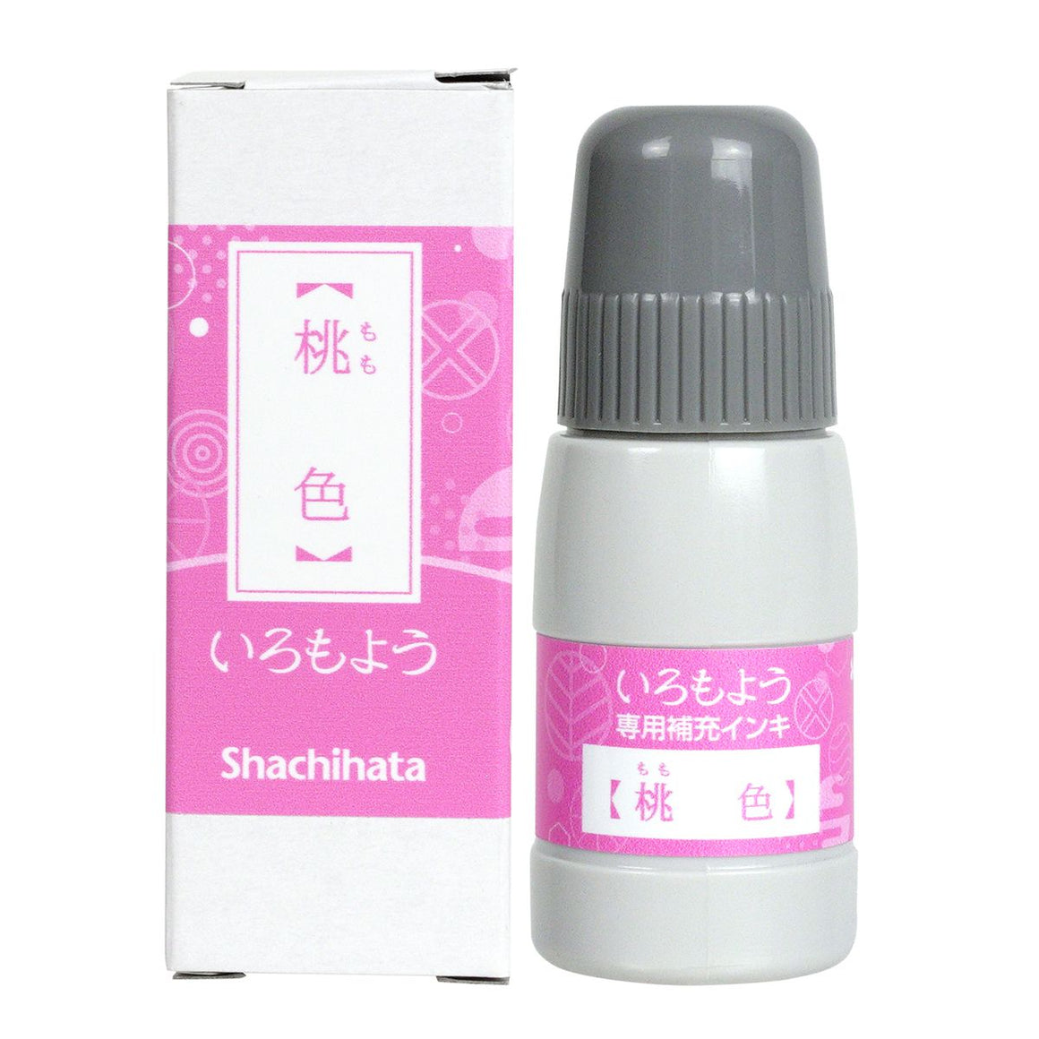 REFILL: Shachihata Iromoyo Ink Refill Bottle - Pink - Momoiro 桃色 - SAC-20-LP