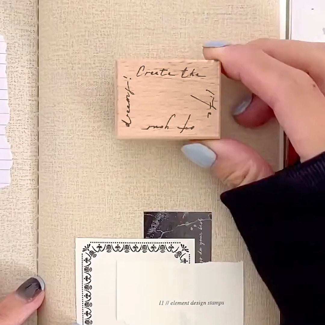Pion Rubber Stamp - Create The Life of Your Dreams