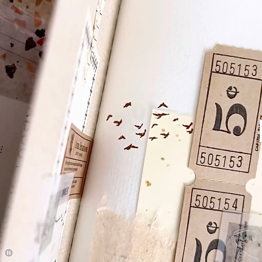 Pion Rubber Stamp - Flock of Birds
