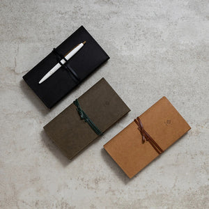 Take A Note RECORD Washable Kraft Paper Book Cover - Camel