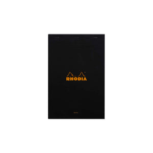 Rhodia Head Stapled Pad Black - A5 - Blank