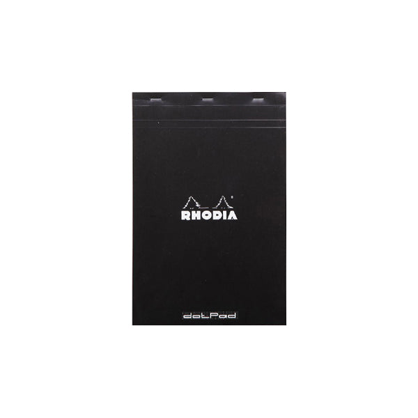 Rhodia Head Stapled Pad Black - A5 - Dot Grid