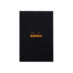 Rhodia Head Stapled Pad Black - A4 - Grid