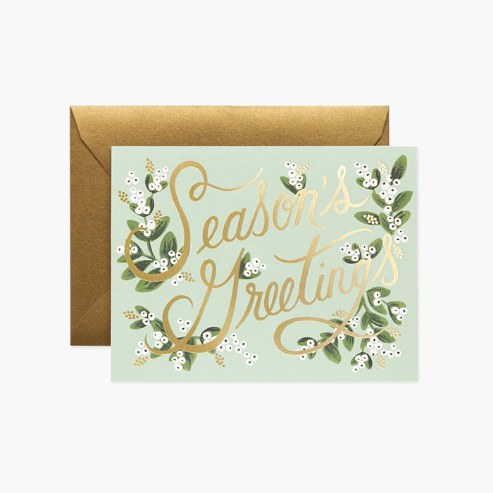Rifle Paper Co. BOXED Greeting Card Set of 8 - Season's Greetings