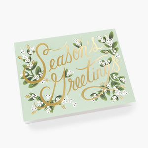 Rifle Paper Co. BOXED Greeting Card Set of 8 - Season's Greetings
