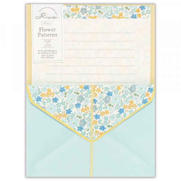 NB Co. Letter Set Risette Paula (Yellow Lt. Blue)