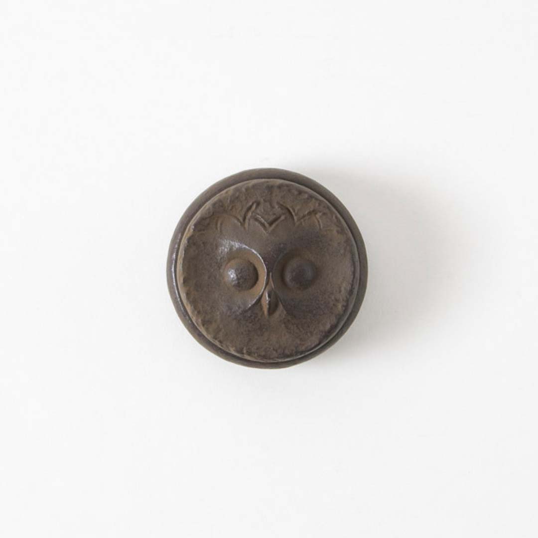 Tadahiro Baba Cast Iron Satoshi Shunikuike Owl Vermillion Ink Pad