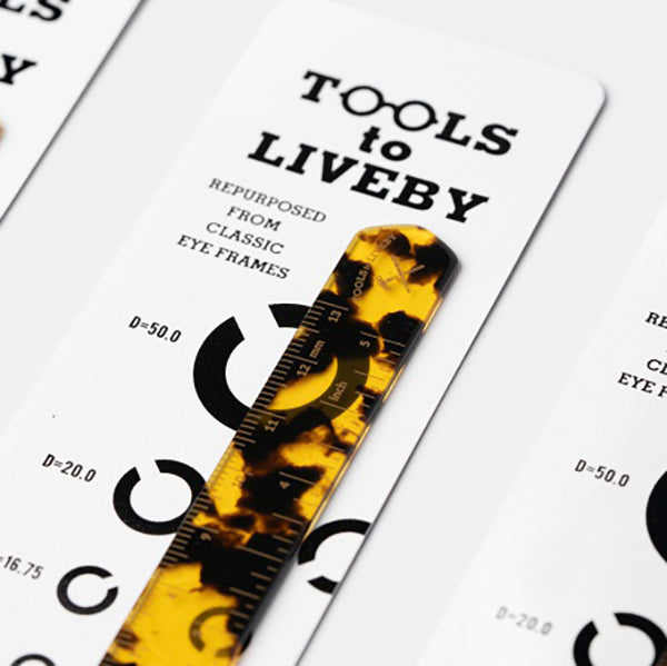Tools To Liveby Hexetate Ruler - Brown Havana