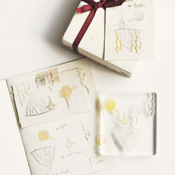 MU Print Splice Stamp Set - No. 12 Floating Island