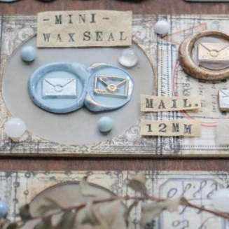 Lin Chia Ning Mini Wax Seal Stamp Set : Mail