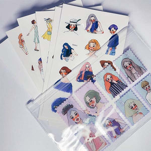 La Dolce Vita 5 Sheet Sticker Set in Zippered Pouch (Pouch design varies)