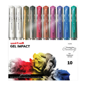 Uni-ball Signo 1.0mm Metallic Gel Pen Set of 10