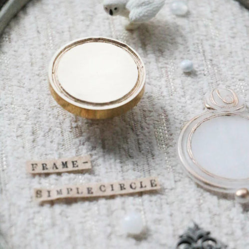 Lin Chia Ning Wax Seal -  Frame: Dot Circle or Simple Circle