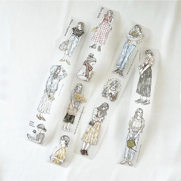 Pion - 3.5cm Matte PET Tape with White Ink - She