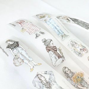 Pion - 3.5cm Matte PET Tape with White Ink - She