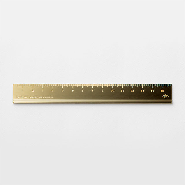 Traveler's Notebook Solid Brass Ruler - Paper Plus Cloth