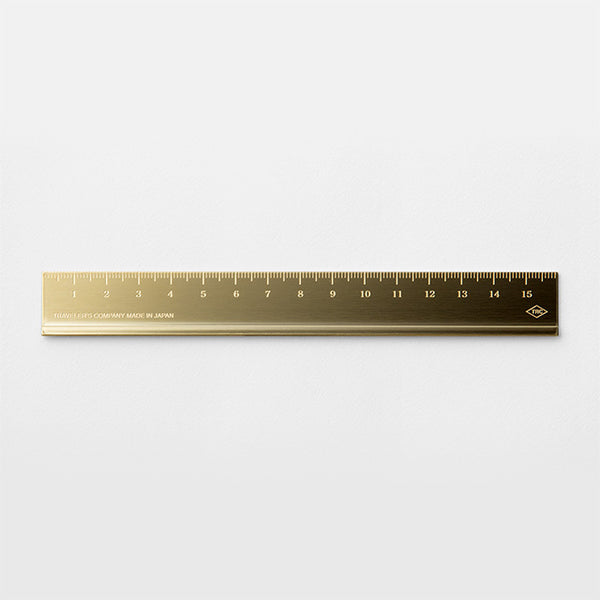 Traveler's Notebook Solid Brass Ruler - Paper Plus Cloth