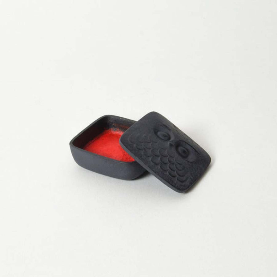 Tadahiro Baba Cast Iron Shushiike Little One Vermillion Ink Pad