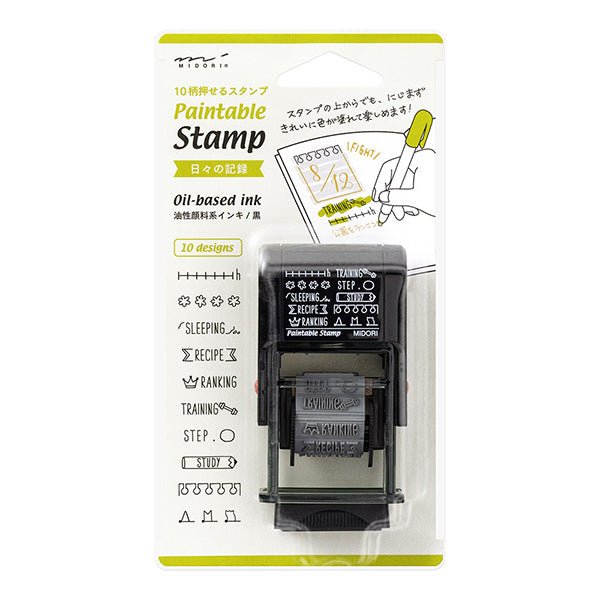 Midori Paintable Rotating Stamp - Life Record