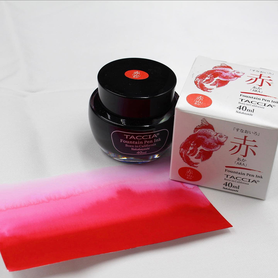 TACCIA Sunao-iro Fountain Pen Ink - Aka (Red) TFPI-WD40-05