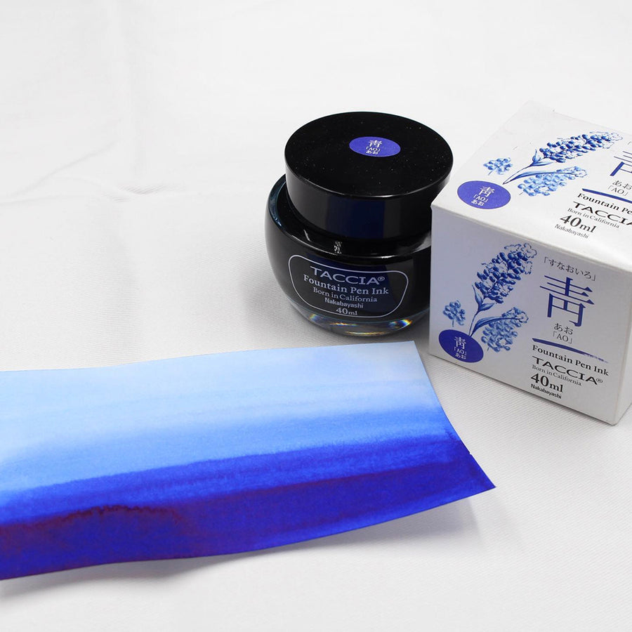 TACCIA Sunao-iro Fountain Pen Ink - Ao (Blue) TFPI-WD40-09