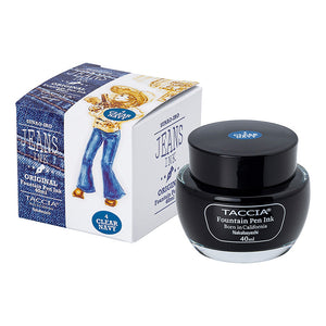 TACCIA Fountain Pen Ink 40ml -Jeans - Clear Navy TFPI-WD401-4