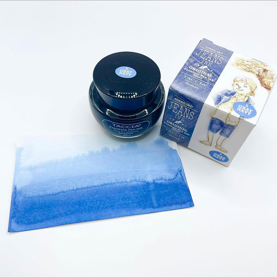 TACCIA Fountain Pen Ink 40ml -Jeans - Gray Navy TFPI-WD401-5