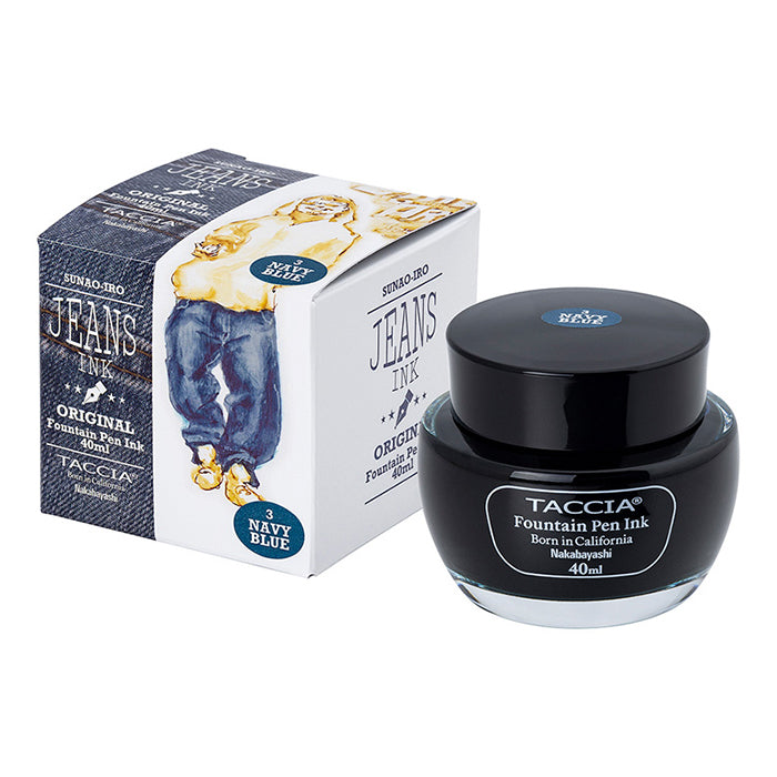 TACCIA Fountain Pen Ink 40ml -Jeans - Navy Blue TFPI-WD401-3