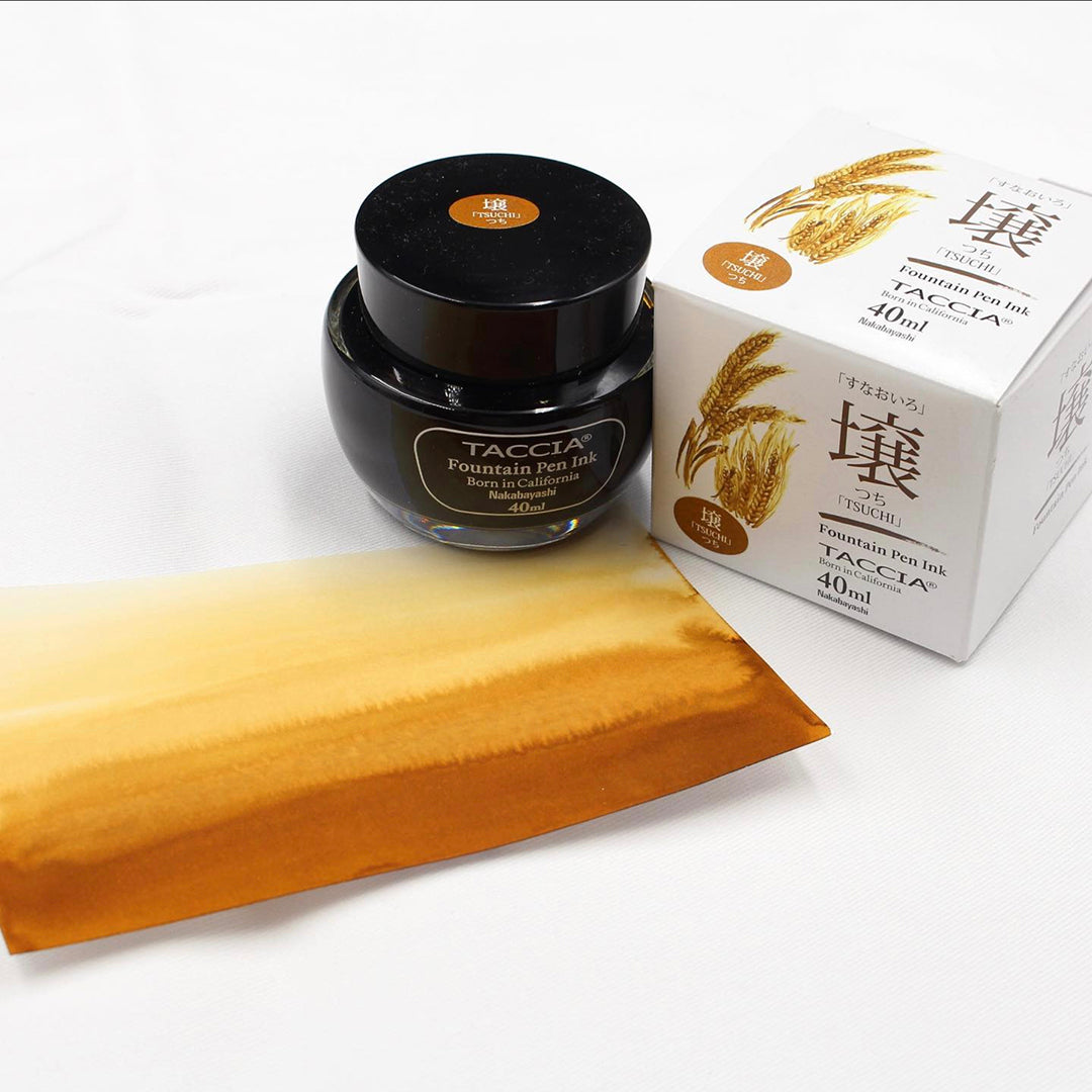 TACCIA Sunao-iro Fountain Pen Ink - Tsuchi-Iro (Golden Wheat) TFPI-WD40-02