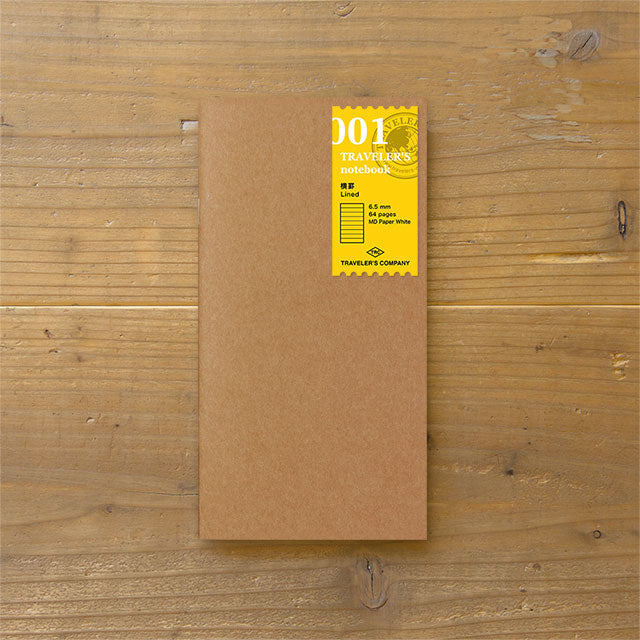 Traveler's Notebook Refill 001 - Regular Size - Lined