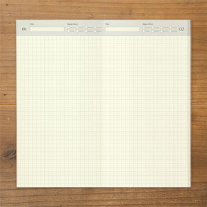 Traveler's Notebook Refill 005 - Regular Size - Free Daily Planner Grid