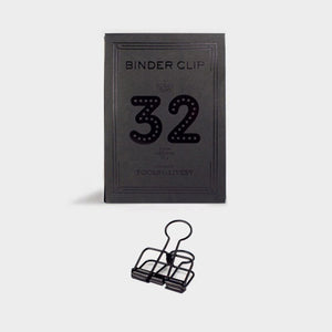 Tools to Liveby Binder Clips - Black - 32mm