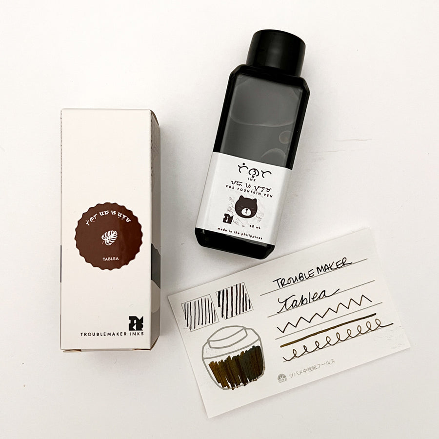 Troublemaker Standard Fountain Pen Ink 60ml Bottle - Tablea