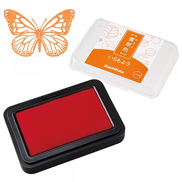 Shachihata Iromoyo Ink Pad - Tangerine/Mikan Iro Color - HAC -1-WY