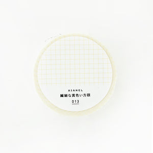 Asanel Masking Tape - 013 Yellow Grid