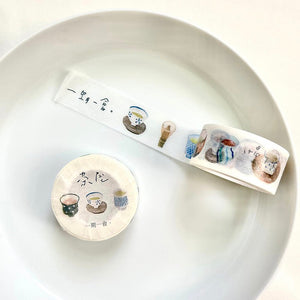 Pion - 2cm Washi Tape - Tea House