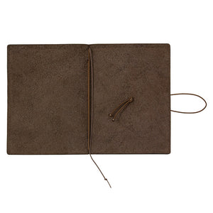 Traveler's Notebook Tea (Brown) - Passport Size - Leather Journal Notebook Kit