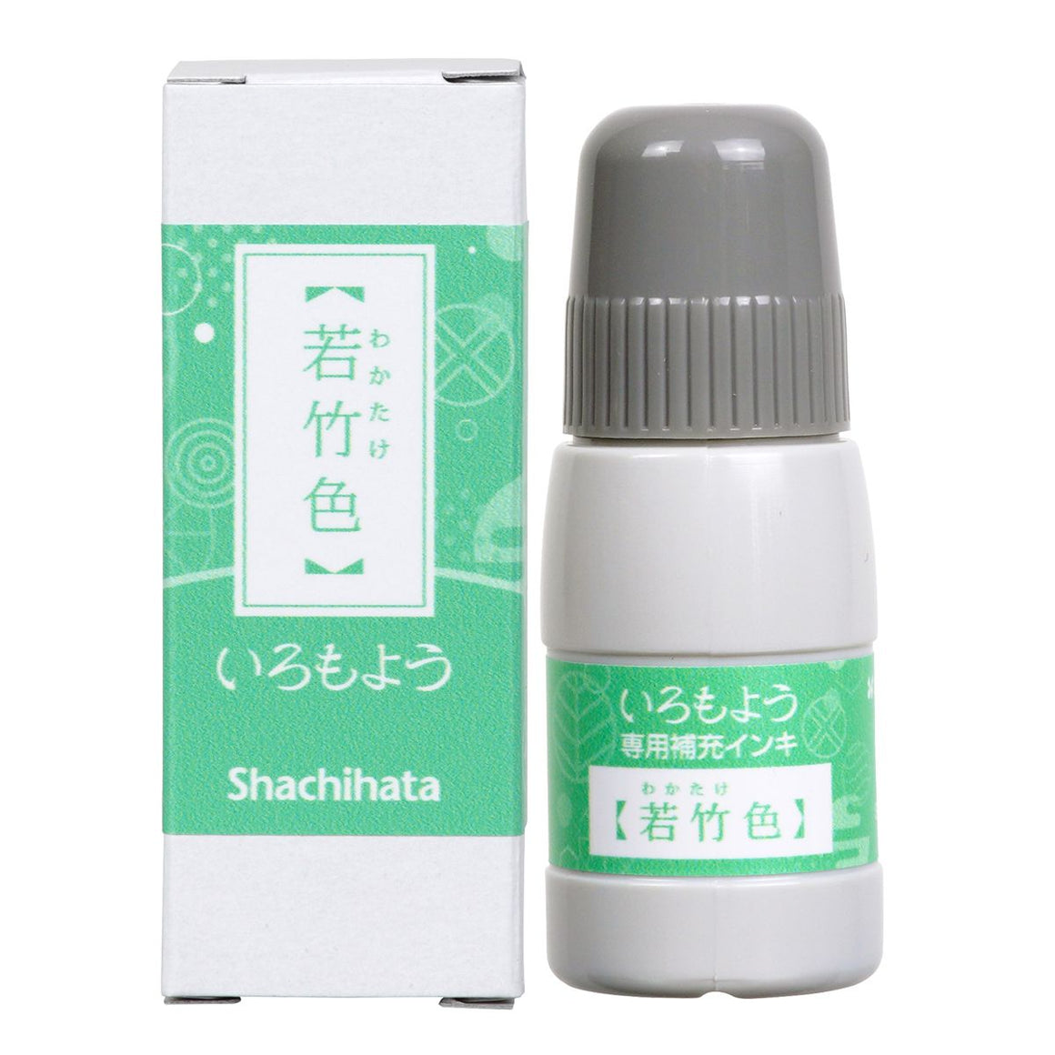 REFILL: Shachihata Iromoyo Ink Refill Bottle - Wakatake Iro 若竹色 - SAC-20-PG