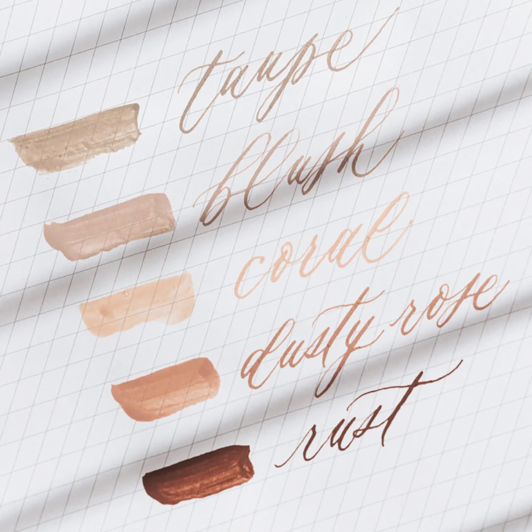 Written Word Calligraphy x Dr. Ph Martins Ink Set - Warm Tones