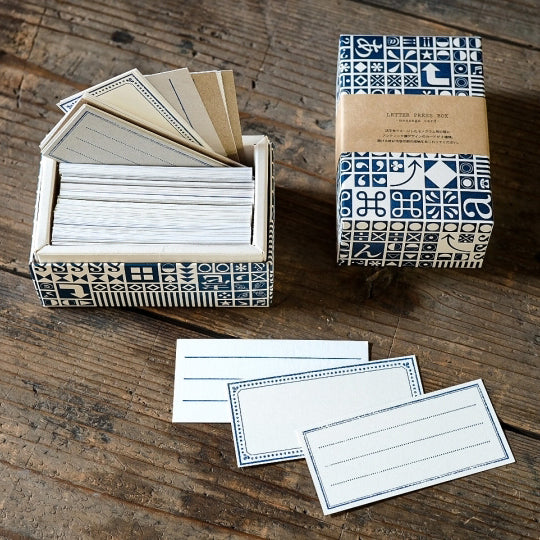 Yamazoe Message Card Letter Press Box - Paper Plus Cloth