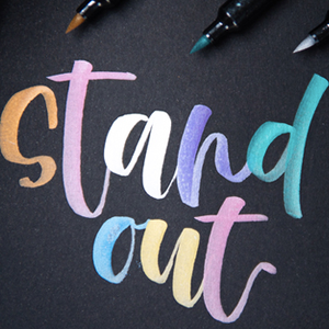Zebra Metallic Brush Pen - 7 Colors Available