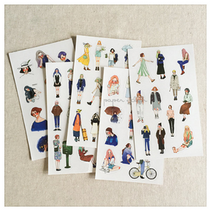 La Dolce Vita 5 Sheet Sticker Set in Zippered Pouch (Pouch design varies)