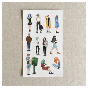 La Dolce Vita 5 Sheet Sticker Set in Zippered Pouch (Pouch design varies)