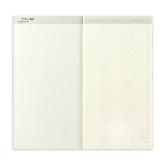 Traveler's Notebook Refill 018 - Regular Size - Weekly Vertical