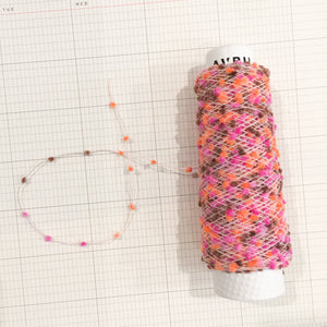 Avril Yarn Minicone Puff D-1065-P in Pink / Blue or Yellow Green