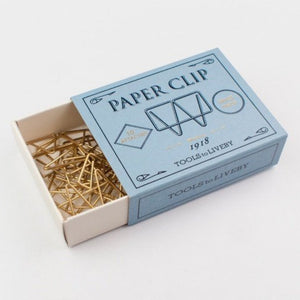 Tools to Liveby Gold Brass Paper Clips - Mogul